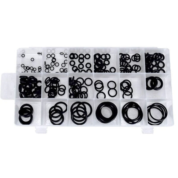 225PCS Rubber O Ring Oil Resistance O-Ring Washer Gasket Seals Watertightness Assortment Different Size With Plastic Box Kit Set - Image 2