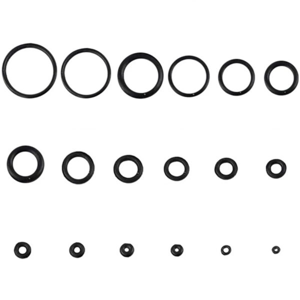 225PCS Rubber O Ring Oil Resistance O-Ring Washer Gasket Seals Watertightness Assortment Different Size With Plastic Box Kit Set - Image 4
