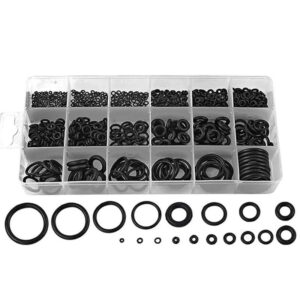 225PCS Rubber O Ring Oil Resistance O-Ring Washer Gasket Seals Watertightness Assortment Different Size With Plastic Box Kit Set
