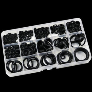 250PCS White/Balck NBR Seal Ring Kit Thickness 1 / 2mm Nitrile Rubber NBR O-Ring Gasket Sealing Ring O Rings Rubber Kit Set