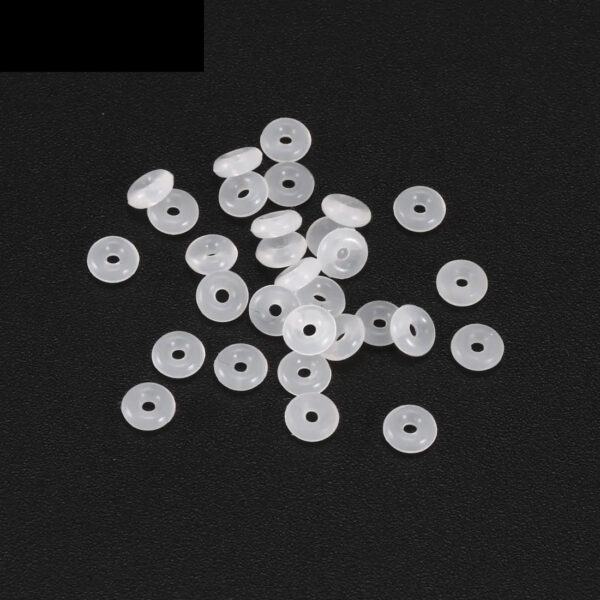 30Pcs Silicone O-Rings 4mm OD 1mm Inner Diameter 1.5mm Width Seal Gasket White