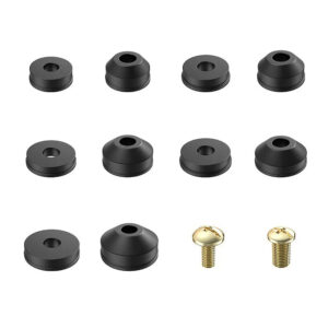 48PCS Plumbing Faucet Seal Washer O-ring Rubber Faucet Washer Assortment with Screws Flat Beveled for Repairing Faucet Leak