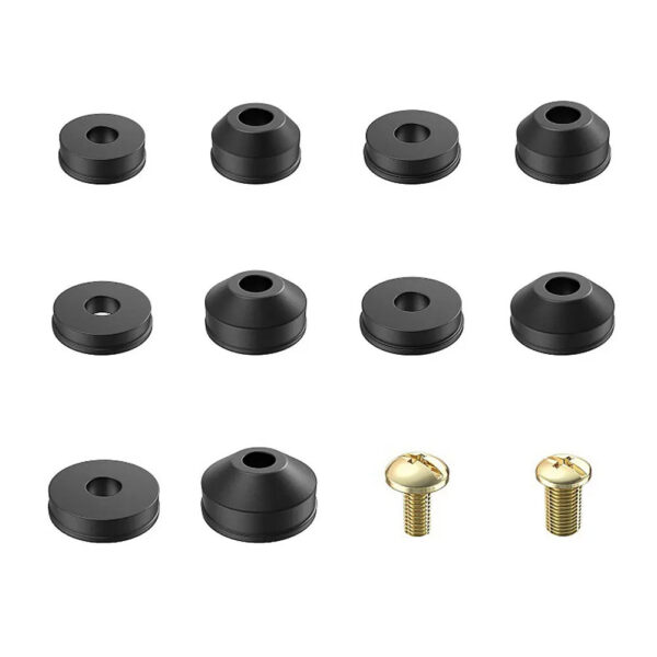48PCS Plumbing Faucet Seal Washer O-ring Rubber Faucet Washer Assortment with Screws Flat Beveled for Repairing Faucet Leak