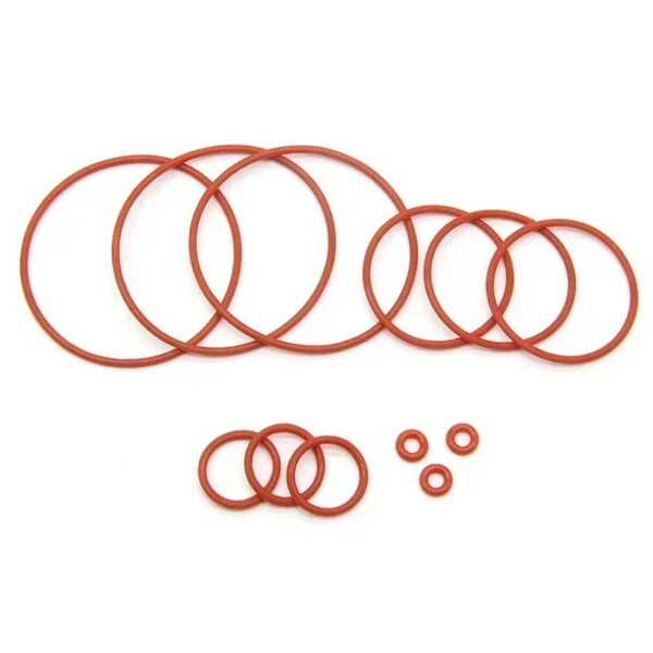 50pcs Red VMQ O Ring CS 1/2/3/4mm Food Grade Waterproof Sealing Washers Cooker Seal Gel Gaskets Insulated Rubber Silicon o-rings - Image 4