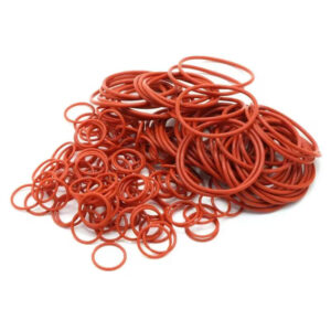 50pcs VMQ O Ring Gasket CS 1/2/3/4mm Thickness Red Food Grade Waterproof Washer Round O Shape Silicone Rubber Ring Gasket