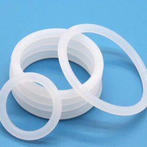50pcs VMQ O Ring Thickness CS 2/3/3.5/4mm White Rubber Seal Rings OD 5-100mm Heat-Resistant Food Grade Silicone O-Ring
