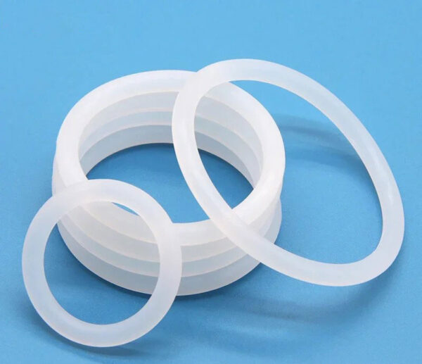 50pcs VMQ O Ring Thickness CS 2/3/3.5/4mm White Rubber Seal Rings OD 5-100mm Heat-Resistant Food Grade Silicone O-Ring