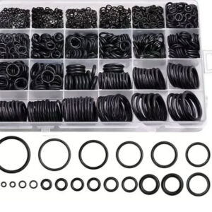 990pcs Nitrile Rubber O-Ring Kit - Assorted Washers & Gaskets for Pressure Washers Plumbing & Sealing Applications