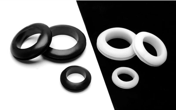Black White Rubber Two-sided Grommet Seal Ring O-ring Sealing Cap Hole Plug For Protection Power Distribution Box Wire Cable - Image 2