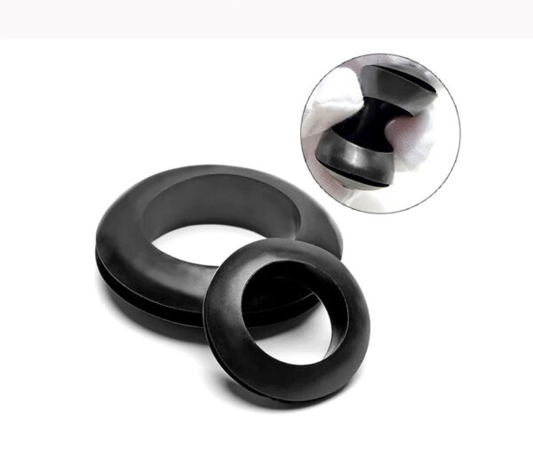 Black White Rubber Two-sided Grommet Seal Ring O-ring Sealing Cap Hole Plug For Protection Power Distribution Box Wire Cable - Image 3