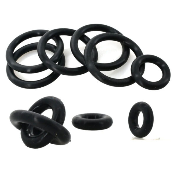 CS1mm 2mm 3mm 4mm Black O Ring Gasket Washers VMQ Food Grade O-ring Silicon Insulated Sealing Ring Thickness Rubber Silicone