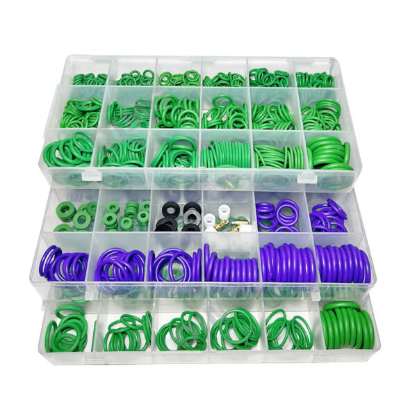 Car Air Conditioning O Ring Nitrile Rubber Sealing Gasket Washer Resist Oil and Heat for Compressor Automotive Repair O-ring kit