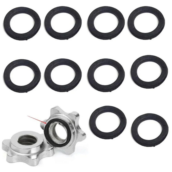 10/20pcs Dumbbell O-ring Weight Lifting Bar Rubber Washers For 1" Spinlock Dumbbell Nut Fitness Spare Accessories