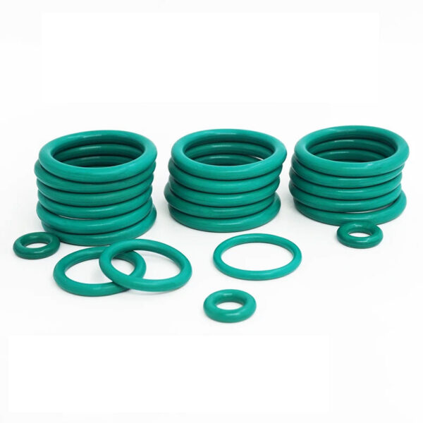 FKM Green Fluorine Rubber O-Ring OD8-70mm Thickness CS2.4/3.1/3.5mm O-Rings Sealing Gasket Oil Resistant Acid & Alkali Resistant
