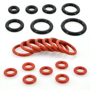 NBR Black O Ring Silicone Seal Rings Gasket VMQ Red Oring Kit Rubber Plumbing Gasket Oil Resistant High Temperature OringsWasher