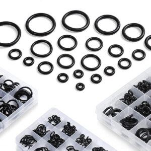 Nitrile Rubber O Ring Kit - High Pressure Resistant Gaskets Seal Set for Repair & Sealing - Durable Elastic O-Rings Bands