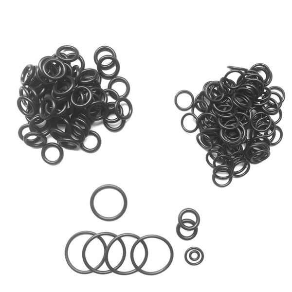 O Ring 500/200/100/50pcs Black NBR Sealing O-Ring CS 2mm Nitrile Rubber Bands High Pressure O-Ring Waterproof Oil Wear Resistant
