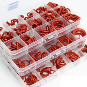 O Ring Gaskets Seal Silicone Red O-ring Sealing Kit Oil Resistant O-rings Rubber Oring High Temperature VMQ Washer CS1.0mm-3.1mm