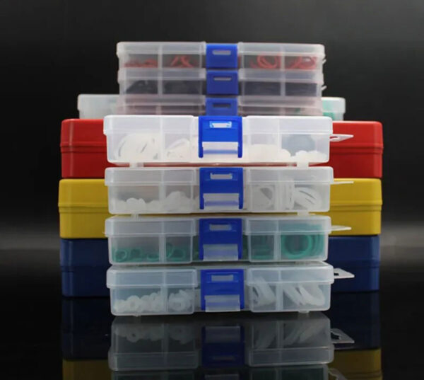 O Rings Rubber Silicone O Ring Seal NBR VMQ FKM Sealing O-rings Nitrile Washer Rubber oring set Assortment Kit Set Box Ring-.- - Image 2