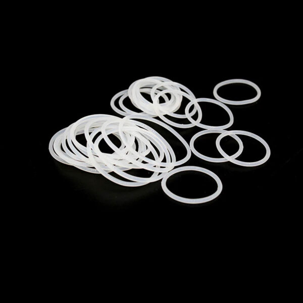 Thickness 1/1.2/1.5mm White VMQ O-ring cross section silicon rubber sealing gasket rubber washer wholesale in specifications - Image 2