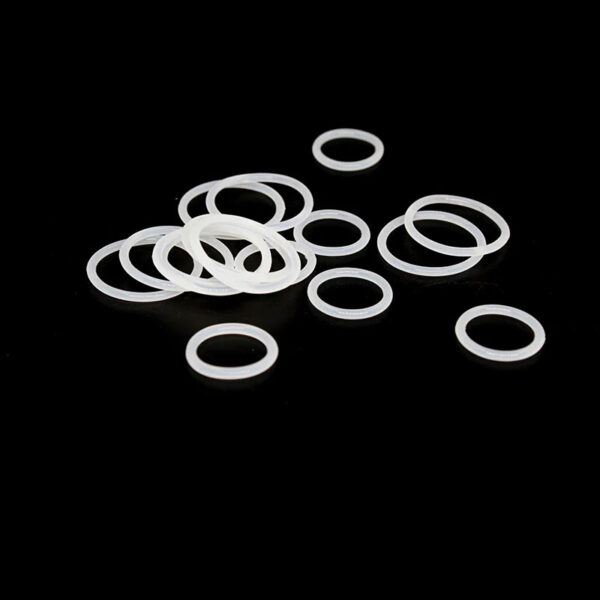 Thickness 1/1.2/1.5mm White VMQ O-ring cross section silicon rubber sealing gasket rubber washer wholesale in specifications