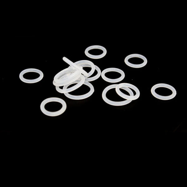 Thickness 1/1.2/1.5mm White VMQ O-ring cross section silicon rubber sealing gasket rubber washer wholesale in specifications - Image 3