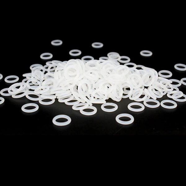 Thickness 1/1.2/1.5mm White VMQ O-ring cross section silicon rubber sealing gasket rubber washer wholesale in specifications - Image 4