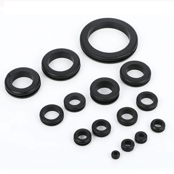 Rubber Environmental Protection Two-sided Protective Coil O-ring Snap on Loop Wire Sheath Grommet Smart Cover Pad With Card Slot - Image 4