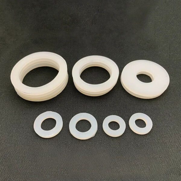 1/10pcs Thickness 2/3mm Silicone Gasket Flat Gasket O-Ring Seal Washer for Inner Diameter 5/6/8/11/14/20/24/32/42mm Pipe Fitting