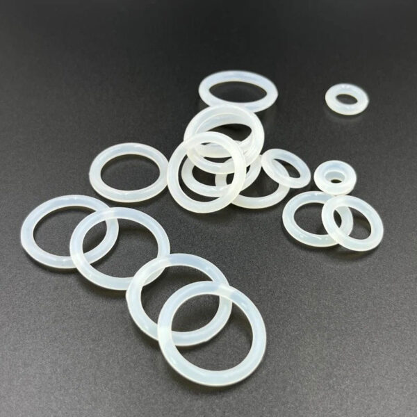White Silicone O Ring Gasket VMQ CS 1.5/2/2.4/3.1mm Food Grade Insulate Waterproof High Temp Wear-Resistant Seal O-Ring Ring VMQ