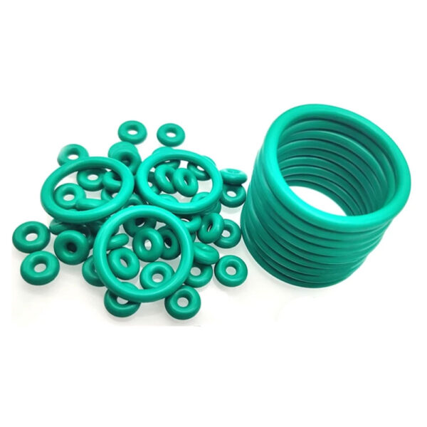 Yiqianyuan FKM Fluorine Rubber O-ring Od 4-70mm Thickness 1/1.5/2mm O-rings Sealing Gasket Oil Resistant Acid & Alkali Resistant