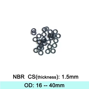 NBR Rubber Ring Gasket C/S 1.5mm OD 16/17/18/19/20/21/22/23/24/25/26/27/28/29/30/31/32/33/34/35/36/37/38mm O Ring Seal Washer