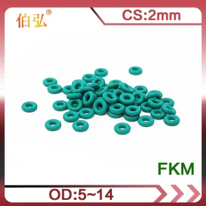 Fluororubber O-Ring 10PCS/lot FKM Sealing CS 2mm OD5/6/7/8/9/10/11/12/13/14mm O-Ring Seal Gasket Ring-.-