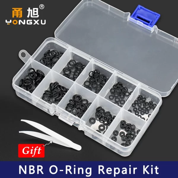 VMQ NBR Seal Ring Silicone Kit Thickness 1 / 1.5mm Nitrile Rubber NBR O-Ring Gasket Sealing Ring O Rings Rubber Kit Set-.- - Image 3