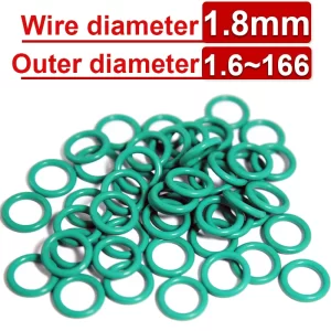 CS 1.8mm FKM Fluorine Rubber Nitrile O-ring High Temperature Resistant Waterproof Sealing Ring Silica Gel Gasket Customization