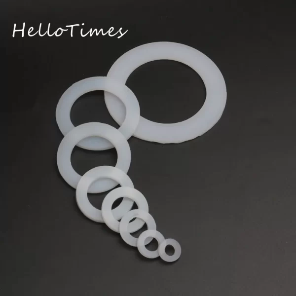 10pcs 1/4" 3/8" 1/2" 3/4" 1" 20/25/32/40/50mm Silicon Flat Gasket O-Ring Seal Washer Ring Plumbing Faucet Washer Sealing Ring