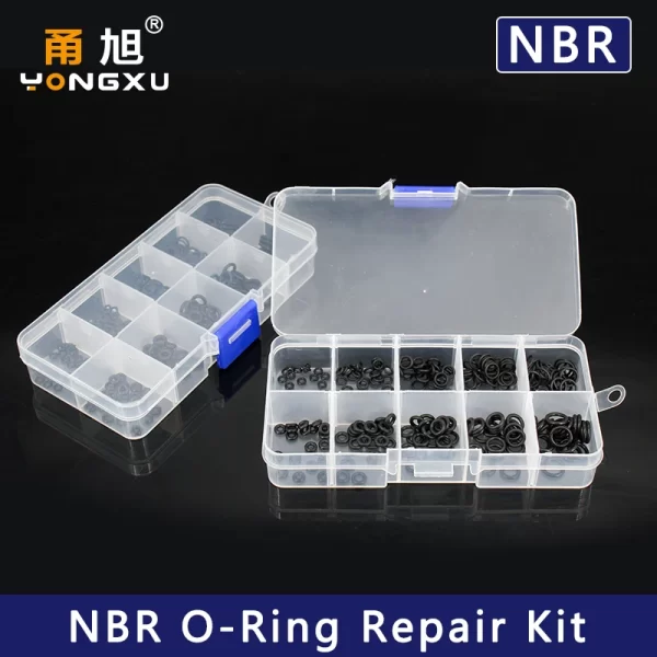VMQ NBR Seal Ring Silicone Kit Thickness 1 / 1.5mm Nitrile Rubber NBR O-Ring Gasket Sealing Ring O Rings Rubber Kit Set-.- - Image 4