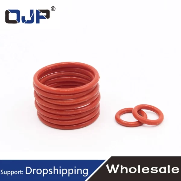 5PCS/lot Red Silicon Rings Silicone O ring OD21/22/23/24/25/26/27/28/29/30*3mm Rubber O-Ring Seal Good elasticity Gaskets Ring - Image 3