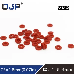 10PCS/lot Silicon Rings Silicone/VMQ O ring1.8mm Thickness ID1.8/2/2.24/2.5/2.8/3.15/3.55/3.75/4mm Rubber O-Ring Seal Gasket.-.