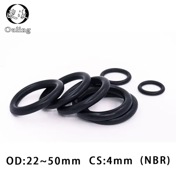 20PCS/lot Rubber Ring NBR Sealing O-Ring CS4mm OD22/24/25/28/30/32/34/35/38/40/42/45/48/50mm Nitrile O Ring Seal Gasket Rings-.-