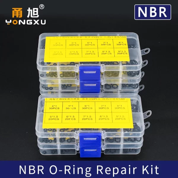 VMQ NBR Seal Ring Silicone Kit Thickness 1 / 1.5mm Nitrile Rubber NBR O-Ring Gasket Sealing Ring O Rings Rubber Kit Set-.- - Image 5