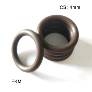 FKM Ring Gaskets CS 4mm OD 12mm~480mm Fluorine Rubber O-Ring Washer Resistance To Oil Aging Abrasion Ozone Fuel Chemical Seal
