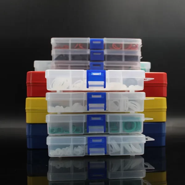 O Rings Rubber Silicone O Ring Seal NBR VMQ FKM Sealing O-rings Nitrile Washer Rubber oring set Assortment Kit Set Box Ring-.- - Image 4