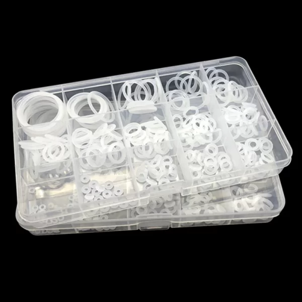250PCS White/Balck NBR Seal Ring Kit Thickness 1 / 2mm Nitrile Rubber NBR O-Ring Gasket Sealing Ring O Rings Rubber Kit Set - Image 3