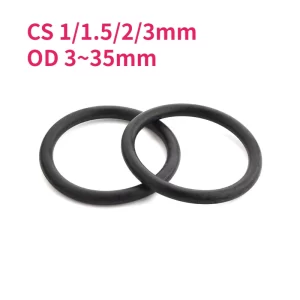 CS 1/1.5/2/3mm OD 3~35mm NBR Black O Ring Gasket Nitrile Rubber High Pressure O-Rings NBR Corrosion Oil Resist Sealing Washer