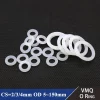 10pcs Thickness 2/3/4mm White Rubber Seal Ring OD 5-150mm Heat Resistant Food Grade Silicone O-Ring Gasket