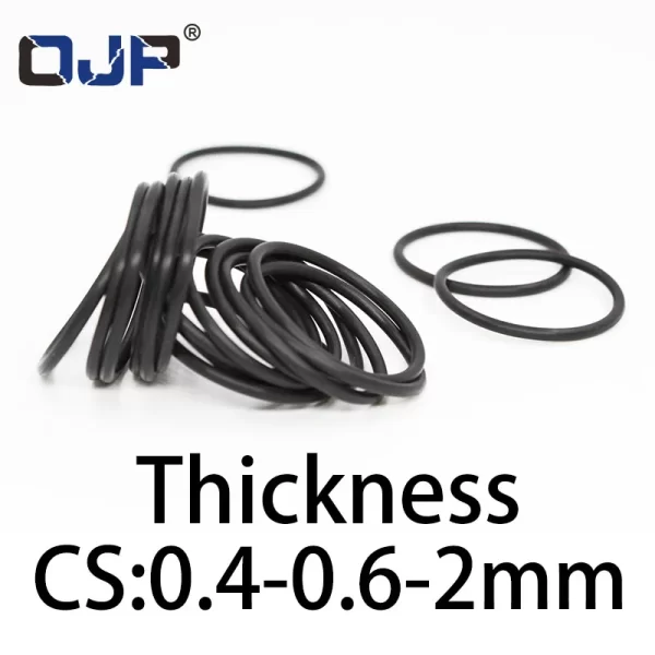 O-ring thickness 0.4/0.6/2mm CS NBR Nitrile sealing temperature resistant gasket rubber ring complete in specifications - Image 4