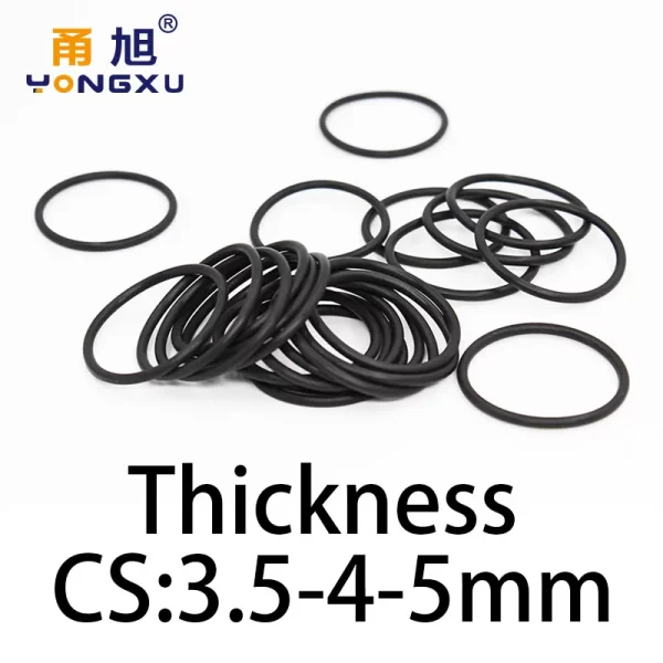 O-ring thickness 3.5/4/5mm CS fluororubber FKM sealing temperature resistant gasket rubber ring complete in specifications - Image 2