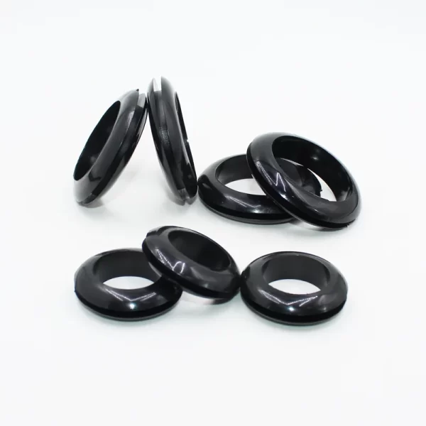 Black Rubber Double Sided Protective Coil Out Hole Wire O Ring Distribution Box Through Wire Ring Seal Ring Grommets Cable - Image 3