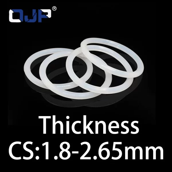 O-ring thickness 1.8/2.65mm CS silicone VMQ sealing temperature resistant gasket rubber ring complete in specifications - Image 2